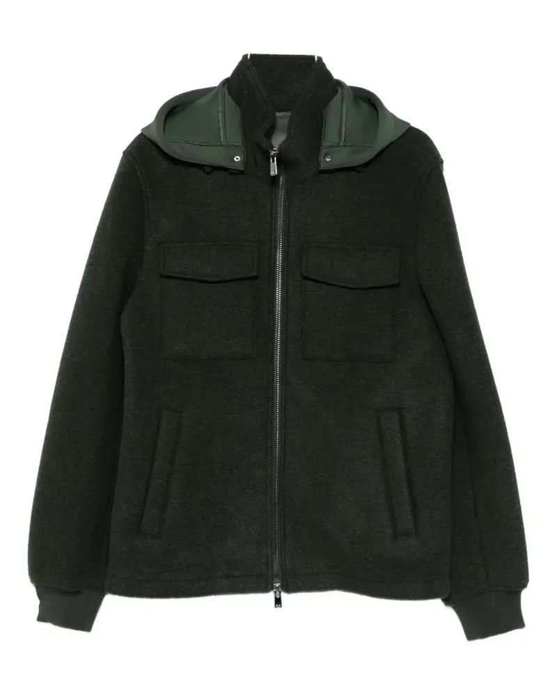 Manuel Ritz zip-uo hooded bomber jacket - Grün Grün