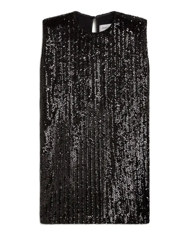 Golden Goose Minikleid mit Pailletten - Schwarz Schwarz