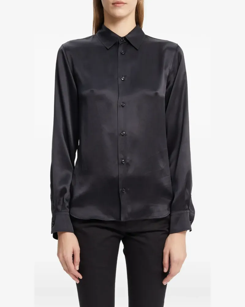 Ann Demeulemeester Hemd mit Schnürung - Schwarz Schwarz