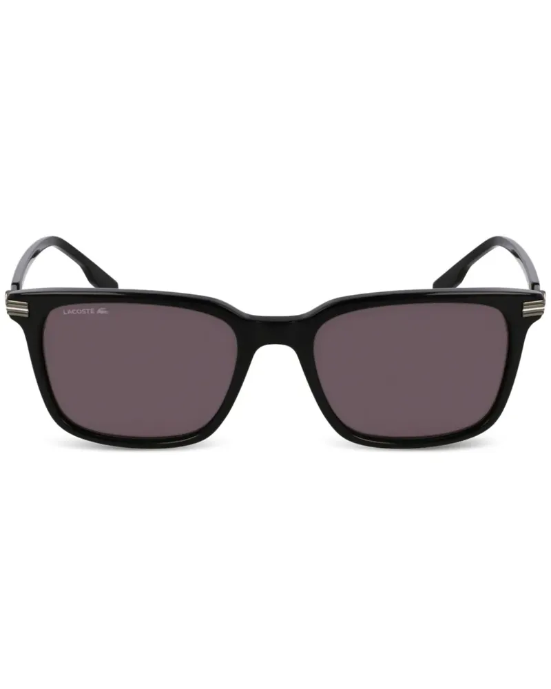 Lacoste Sonnenbrille mit eckigem Gestell - Schwarz Schwarz