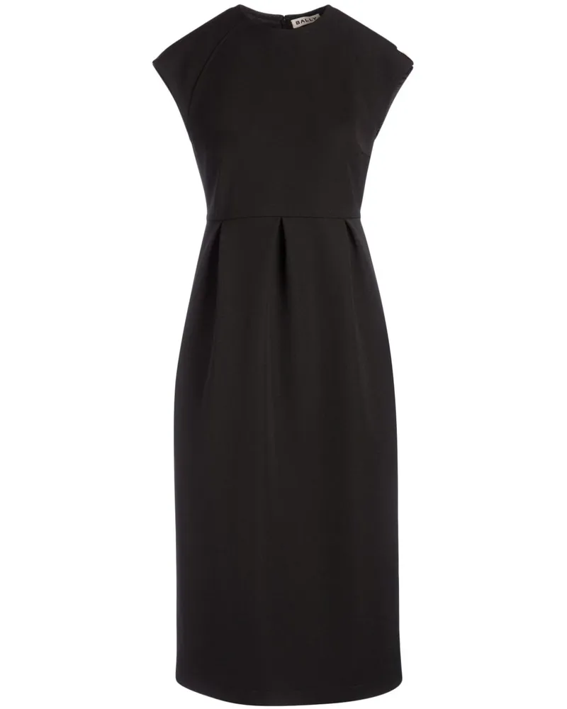 Bally Gerafftes Minikleid - Schwarz Schwarz