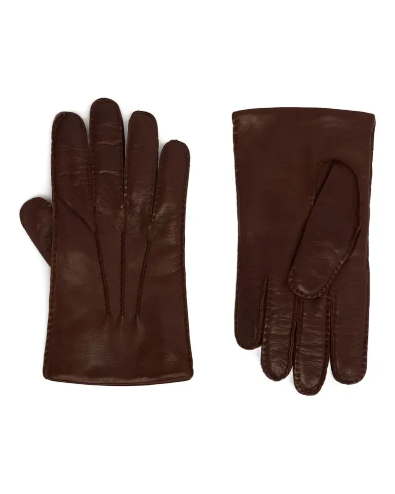 Bally Handschuhe aus Leder - Braun Braun