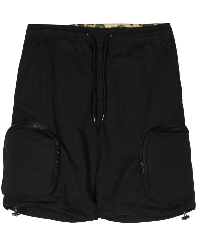 Alpha Industries Shorts mit Kordelzug - Schwarz Schwarz
