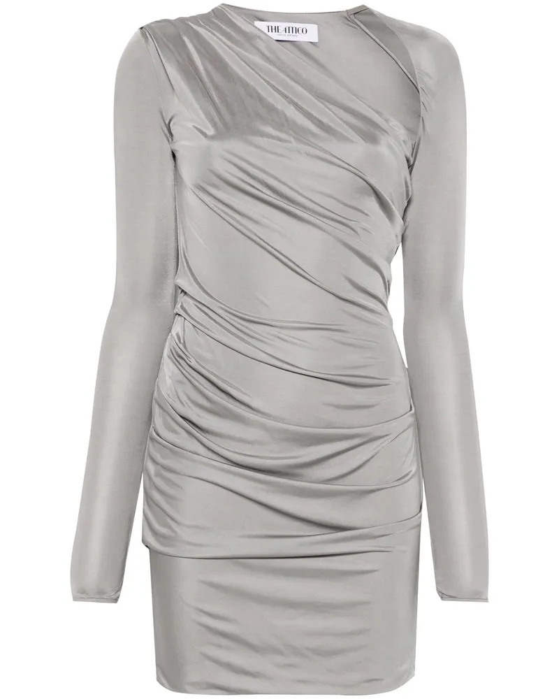 ATTICO Drapiertes Minikleid - Grau Grau