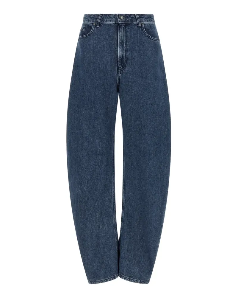 ROTATE Birger Christensen Draped Barrel palazzo jeans - Blau Blau