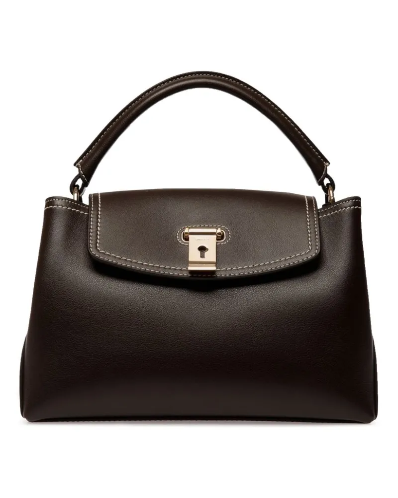 Bally Kleine Lock Me Tote Bag - Braun Braun