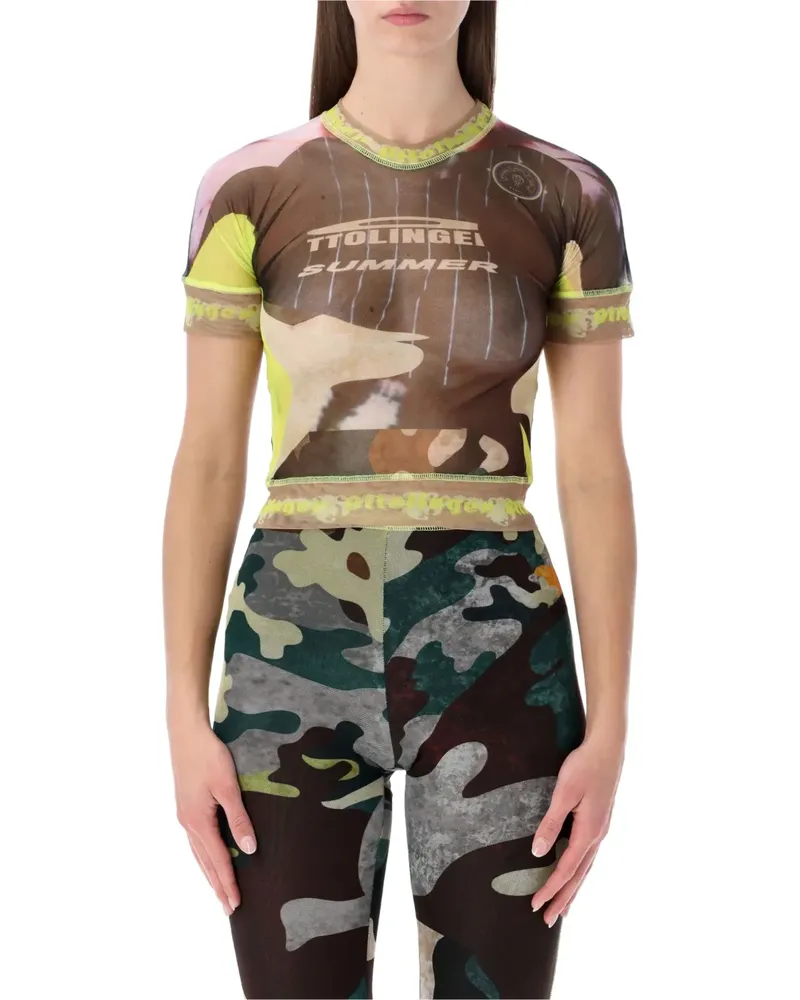 OTTOLINGER camouflage T-shirt - Braun Braun