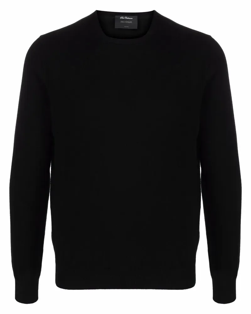 Dell'oglio Kaschmirpullover mit Rundhalsausschnitt - Schwarz Schwarz