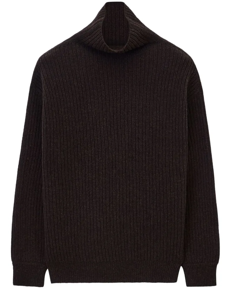 Christophe Lemaire Rollkragenpullover aus Filz - Braun Braun