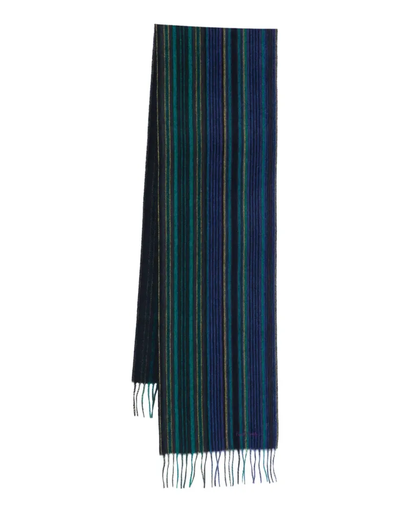 Paul Smith Gestreifter Schal - Blau Blau