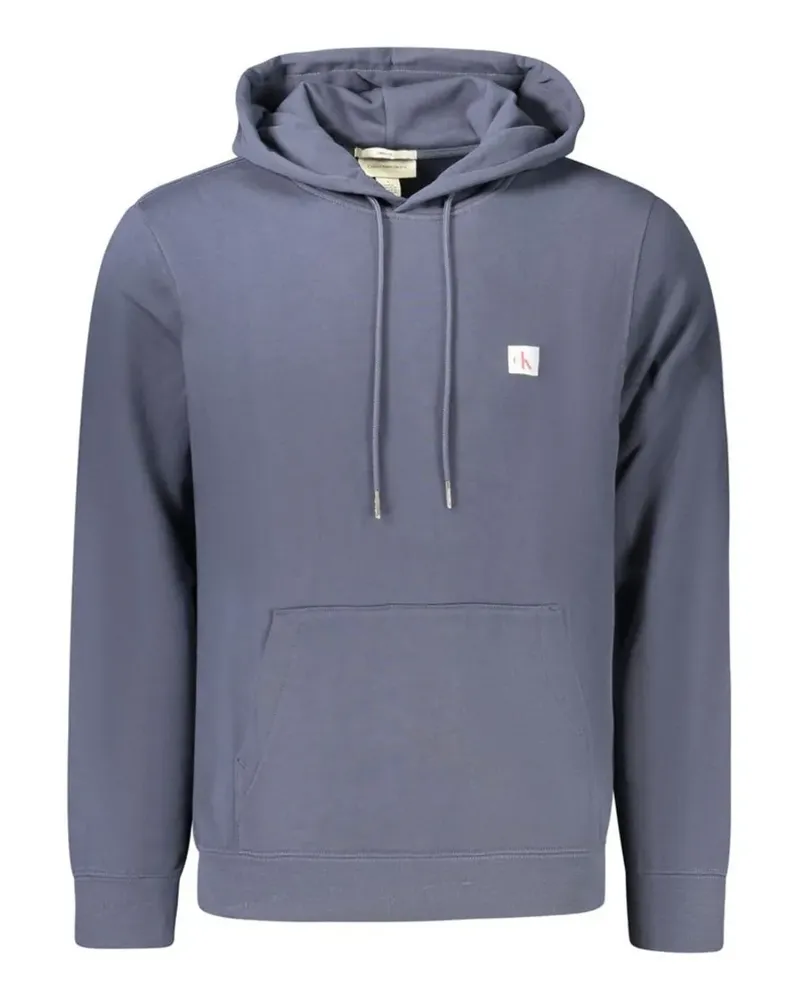 Calvin Klein Hoodie mit Logo-Patch - Blau Blau
