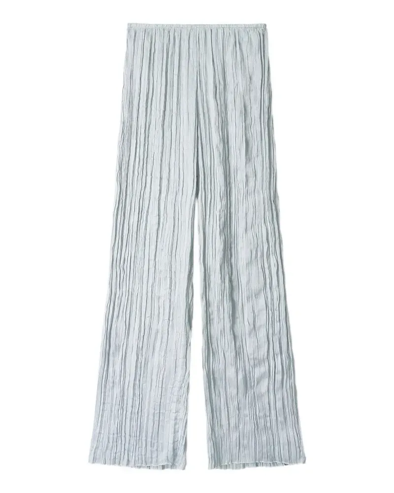 STAUD Nami pleated trousers - Silber Silber