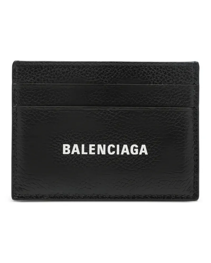 Balenciaga Cash Kartenetui mit Logo-Print - Schwarz Schwarz