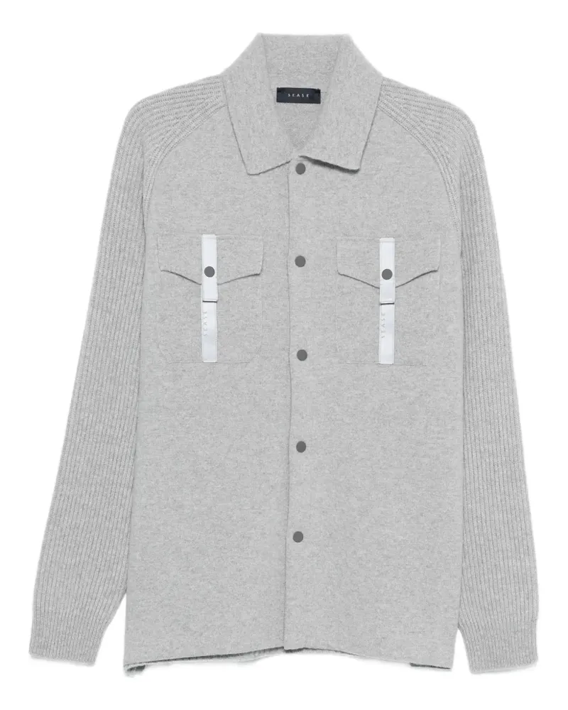 SEASE Jacke mit gerippten Ärmeln - Grau Grau