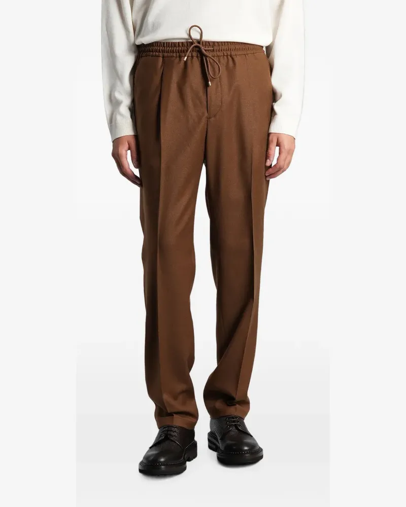 Briglia 1949 pleated drawstring trousers - Braun Braun