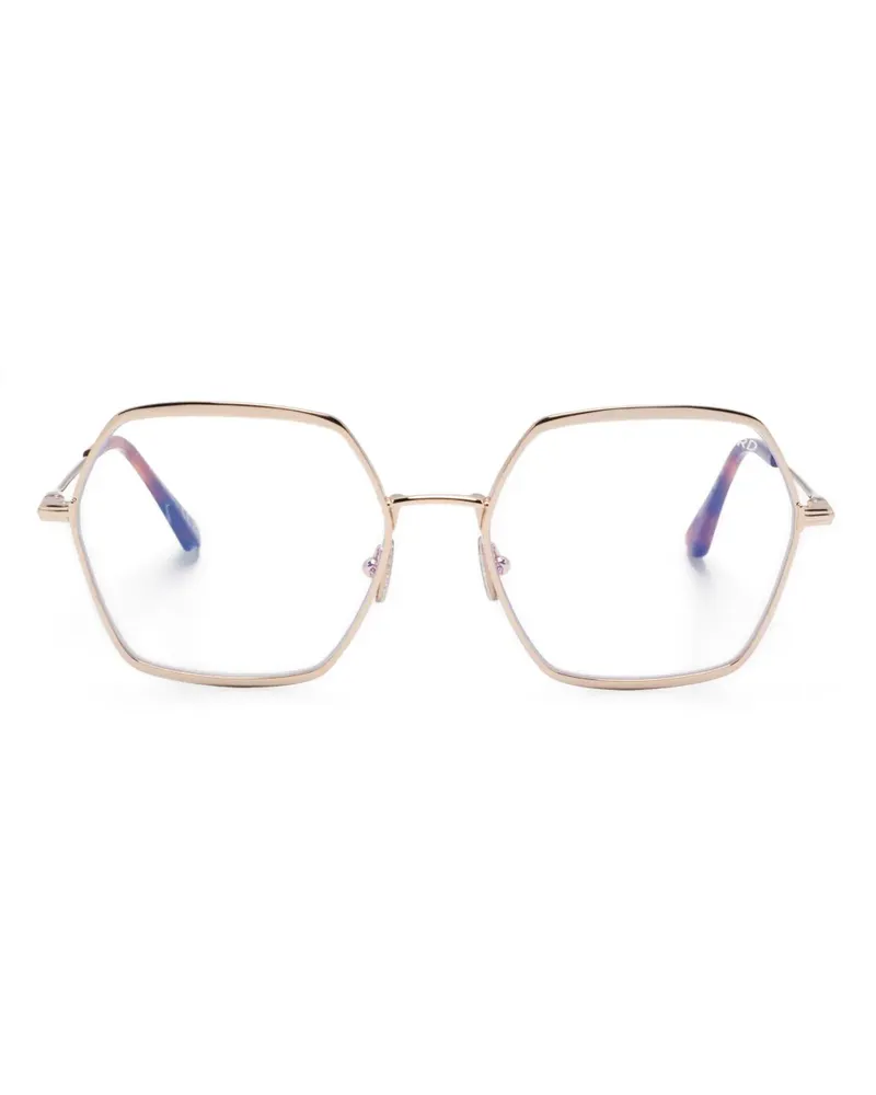 Tom Ford Brille mit geometrischem Gestell - Gold Gold