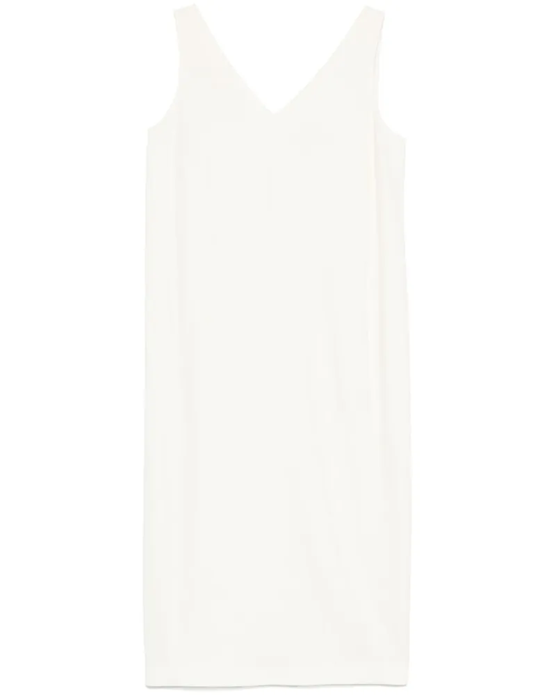 Theory Midikleid mit V-Ausschnitt - Weiß Weiß