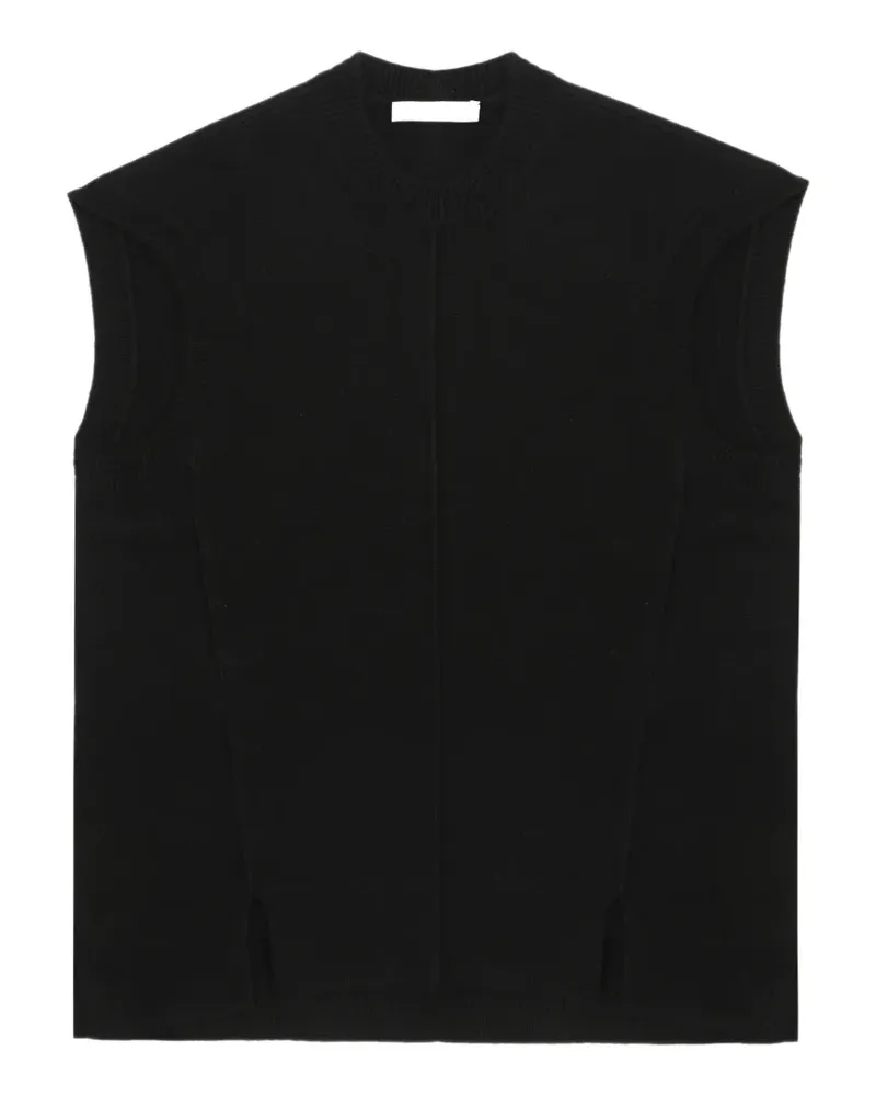 Helmut Lang split wool vest - Schwarz Schwarz