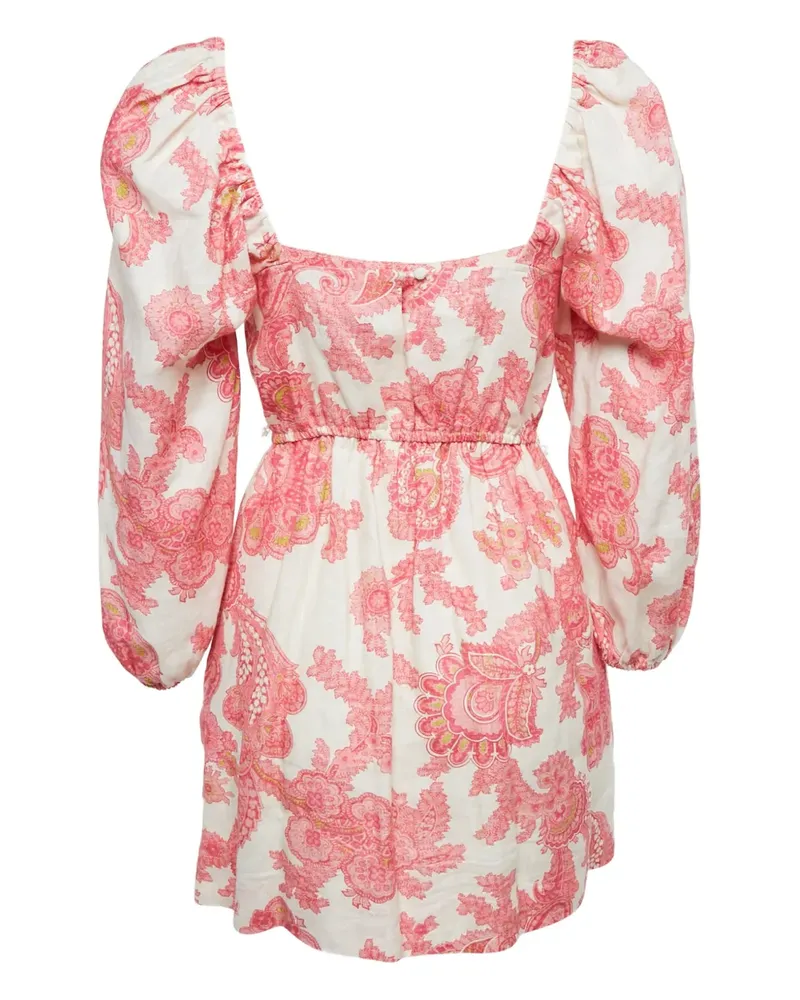 ALEMAIS Minikleid mit Paisley-Print - Rosa Rosa