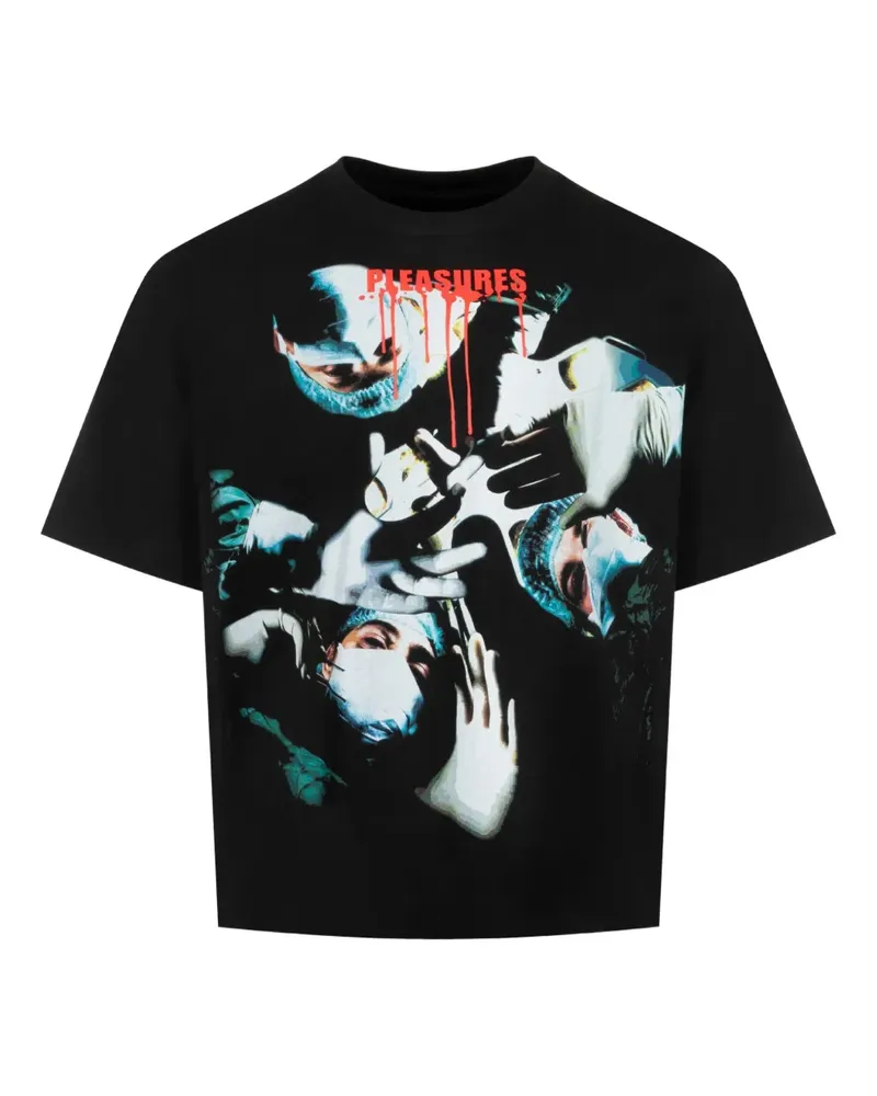 PLEASURES Autopsy Heavyweight T-Shirt - Schwarz Schwarz