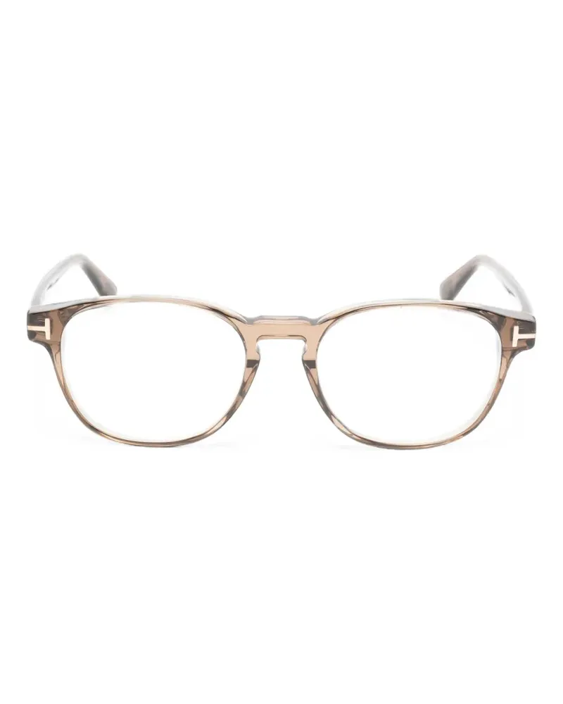 Tom Ford Brille mit rundem Gestell - Braun Braun