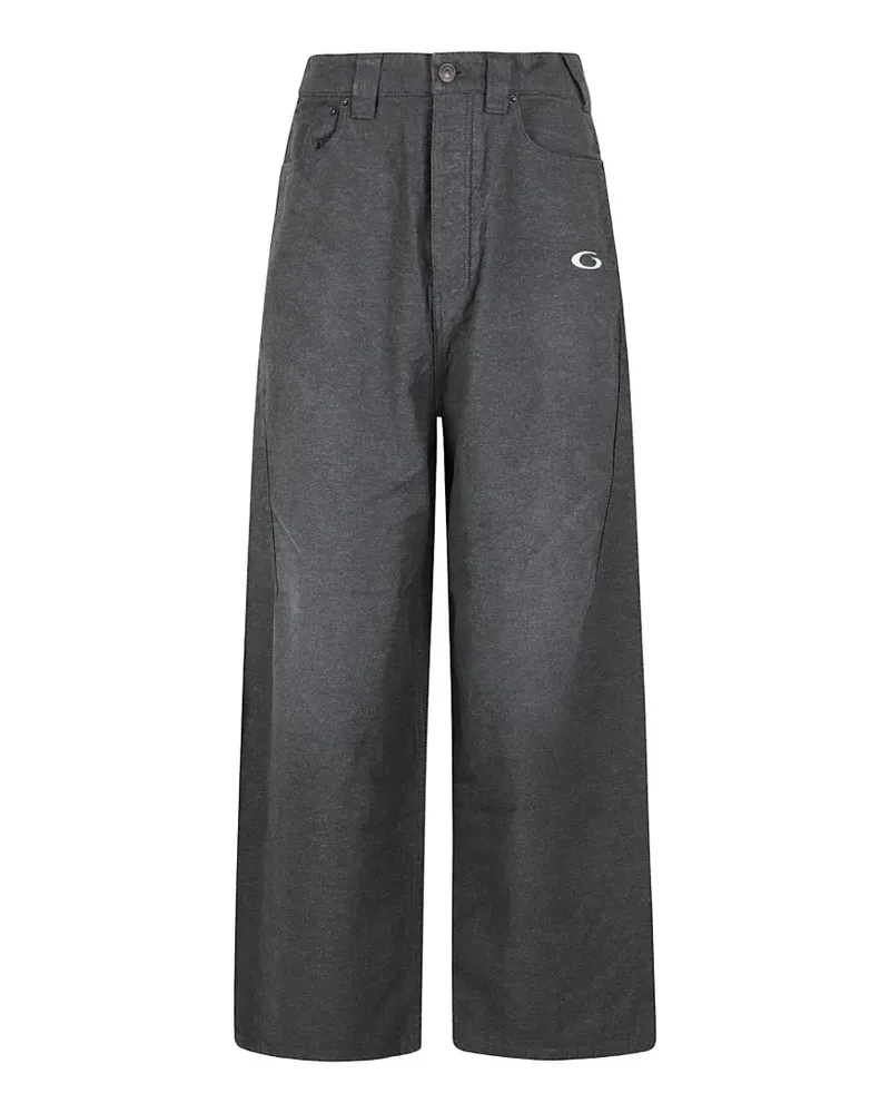 Balenciaga embroidered detail trousers - Grau Grau