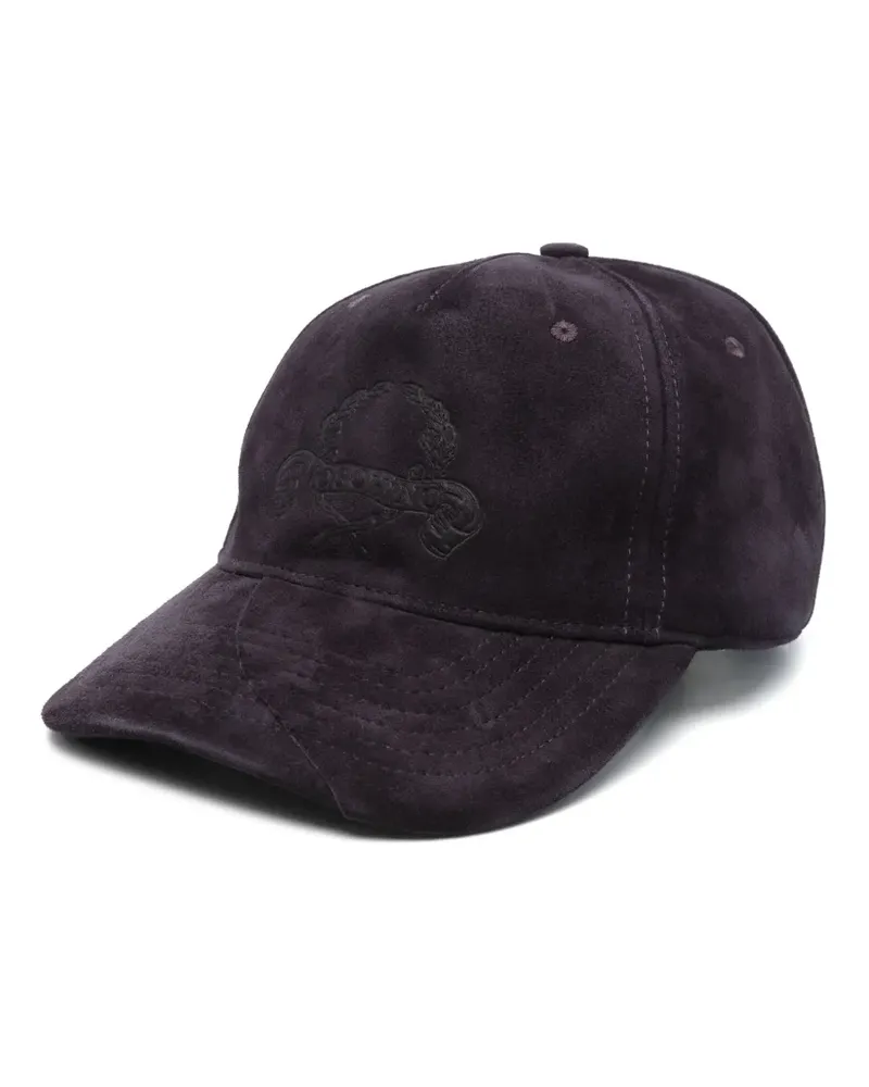 Moschino Hut mit Logo-Prägung - Violett Violett
