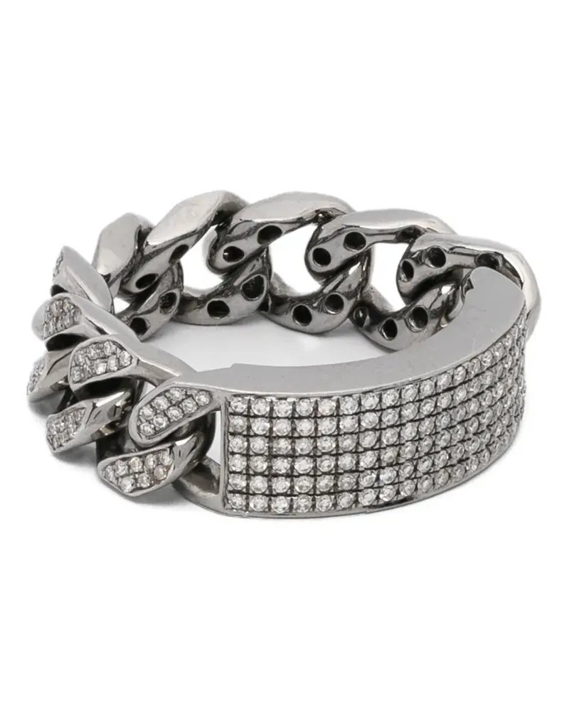 SHAY ID Pavé-Ring mit Diamanten - Silber Silber