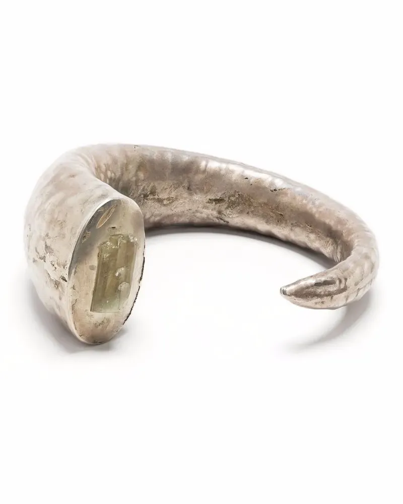 Parts Of Four Giant Horn Armspange - Silber Silber