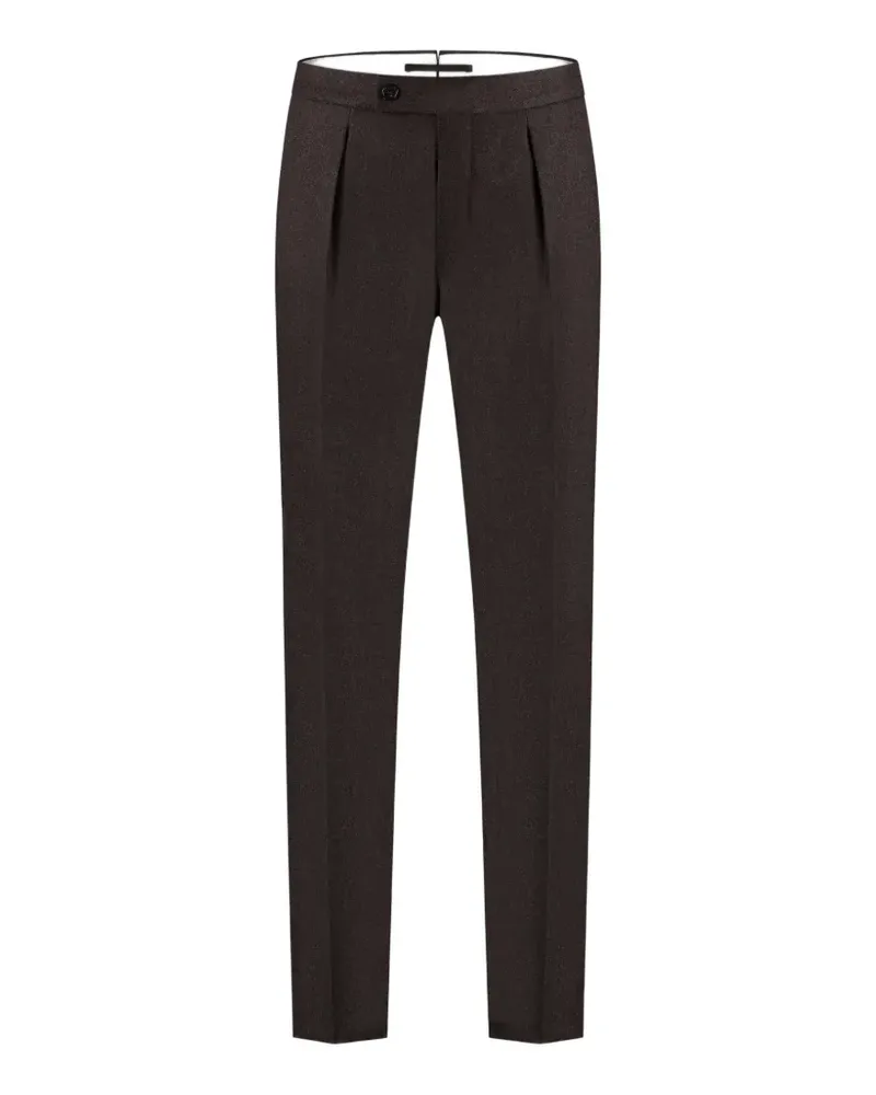 Zanone pleated wool trousers - Braun Braun