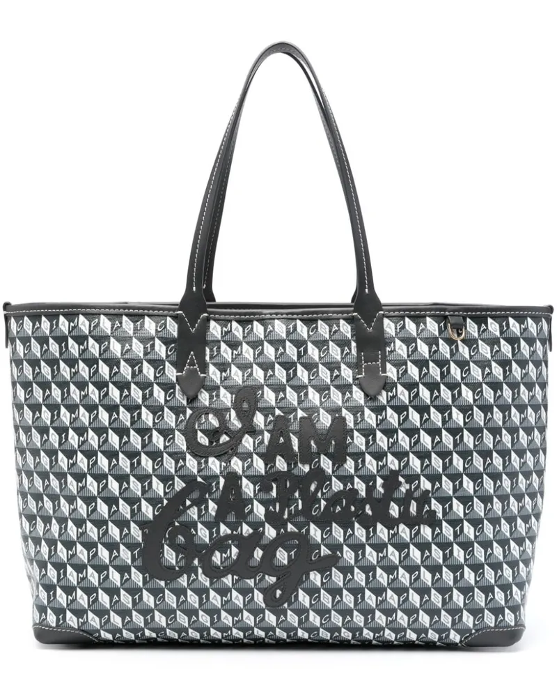 Anya Hindmarch I Am A Plastic Bag Handtasche Schwarz