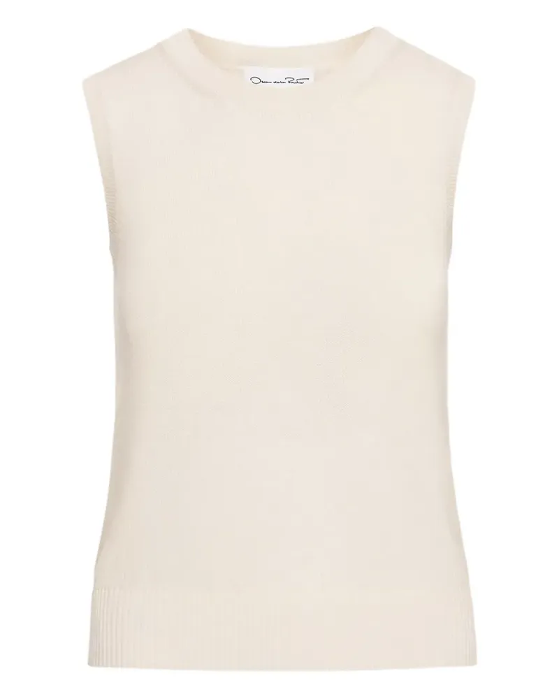 Oscar de la Renta Klassisches Top - Nude Nude