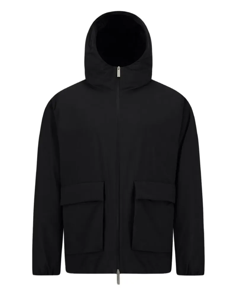 Herno Kapuzenjacke mit Taschen - Schwarz Schwarz