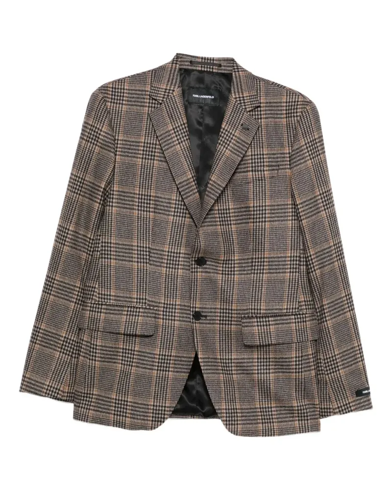 Karl Lagerfeld Karierte Jacke - Braun Braun