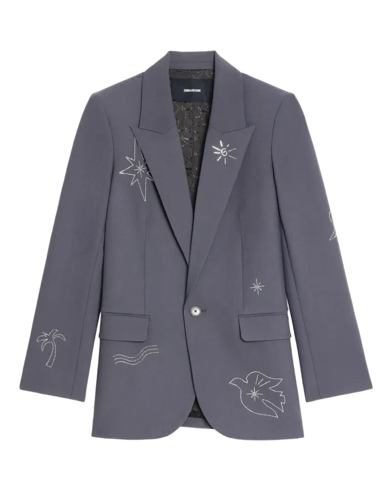 Zadig & Voltaire Verziertes Sakko - Grau Grau