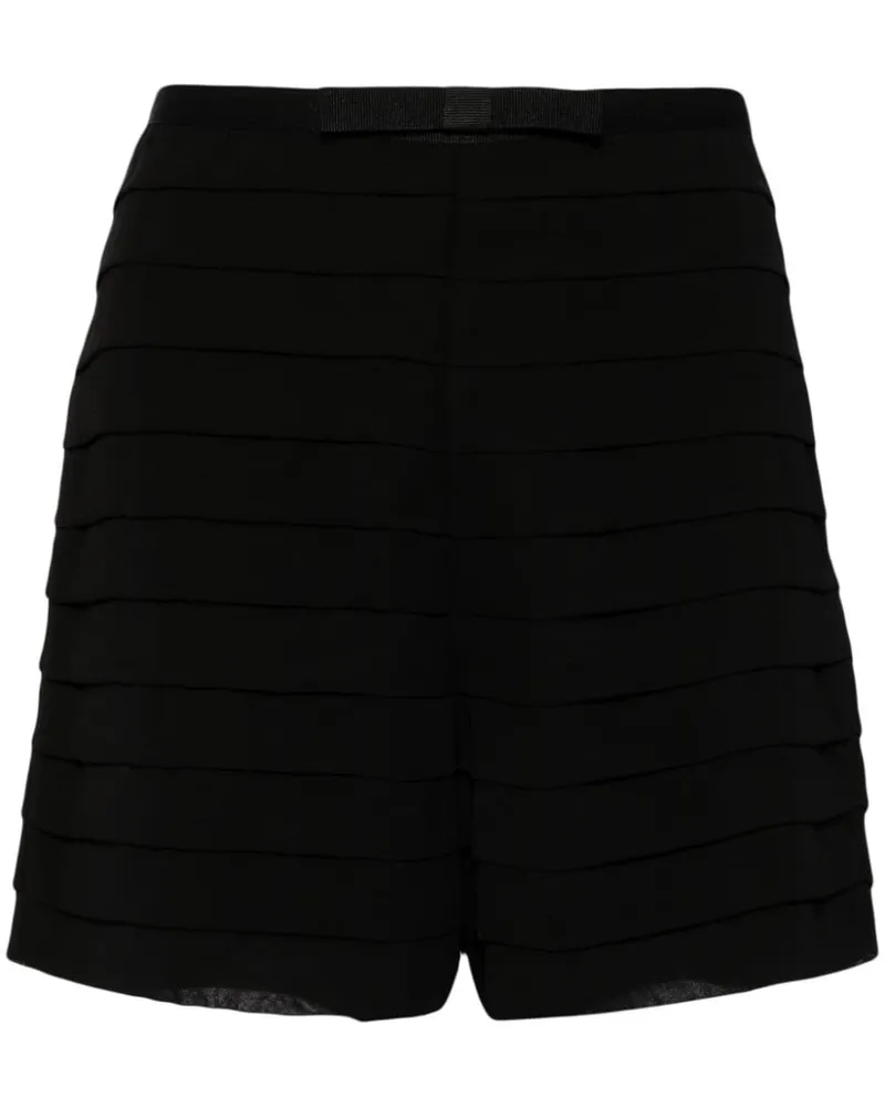 Edward Achour Shorts mit Schleife - Schwarz Schwarz