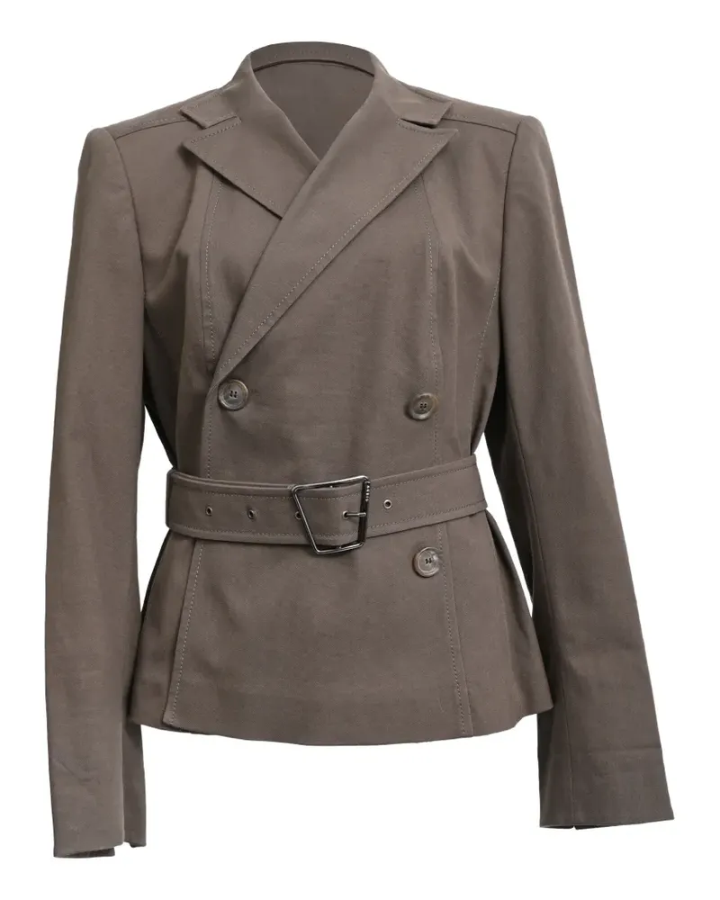 Akris Doppelreihiges Blazer mit Gürtel - Braun Braun