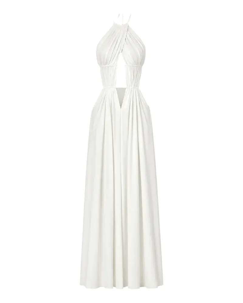 Amazuìn Amelia cut-out halterneck maxi dress - Weiß Weiß