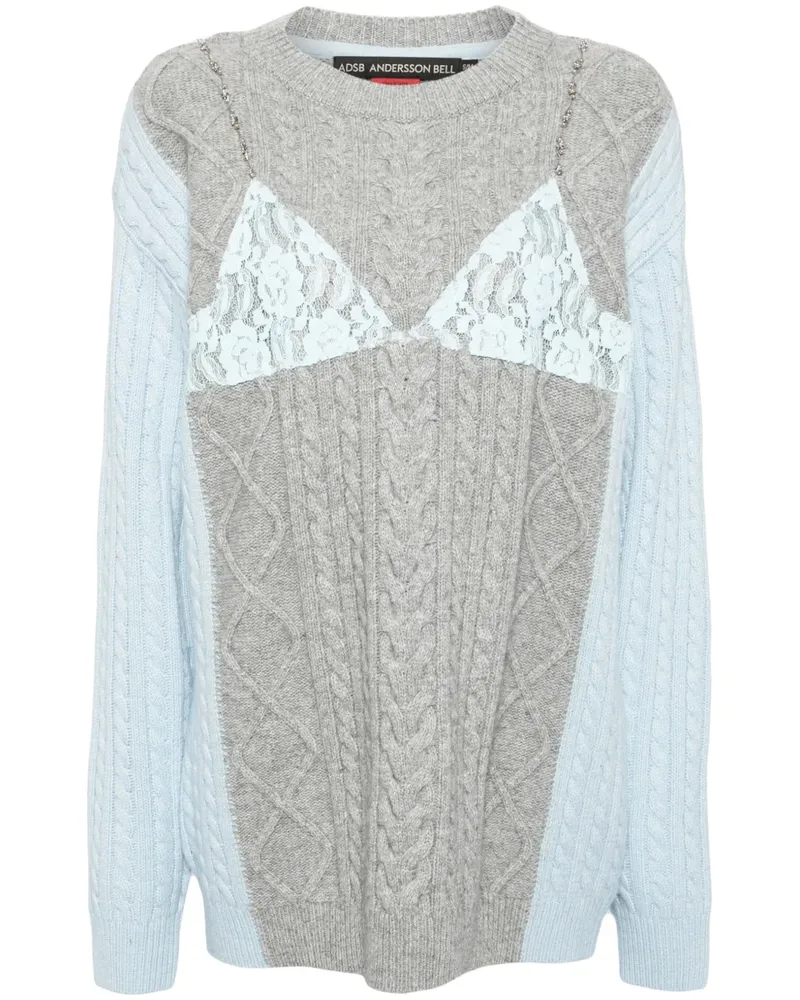 Andersson Bell Pullover mit Spitze - Blau Blau