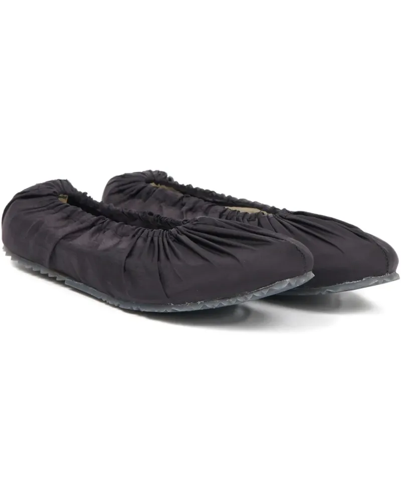 Maison Margiela Ballerinas mit Raffungen - Schwarz Schwarz