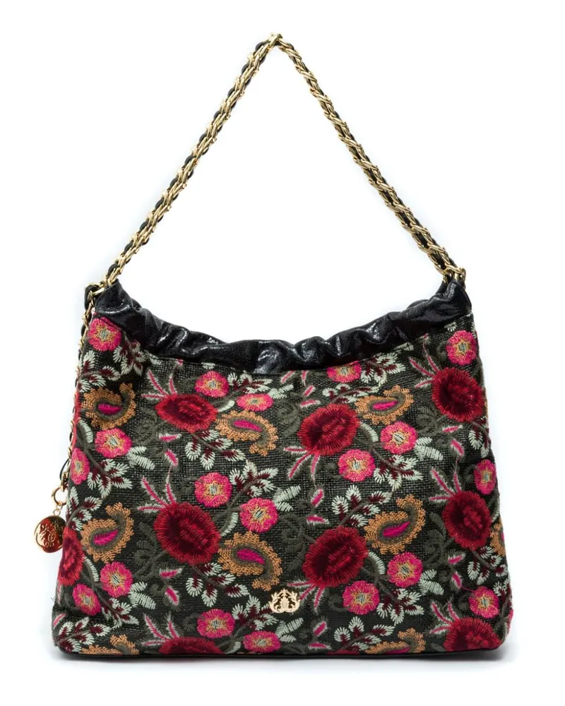 ISLA Fiori Schultertasche - Schwarz Schwarz