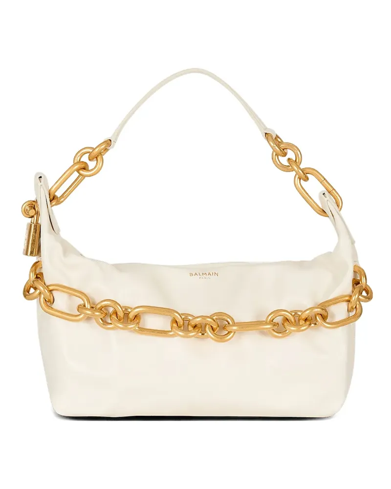 Balmain Mittelgroße Sync Schultertasche - Nude Nude