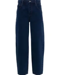 Claudie Pierlot Gerade High-Rise-Jeans Blau