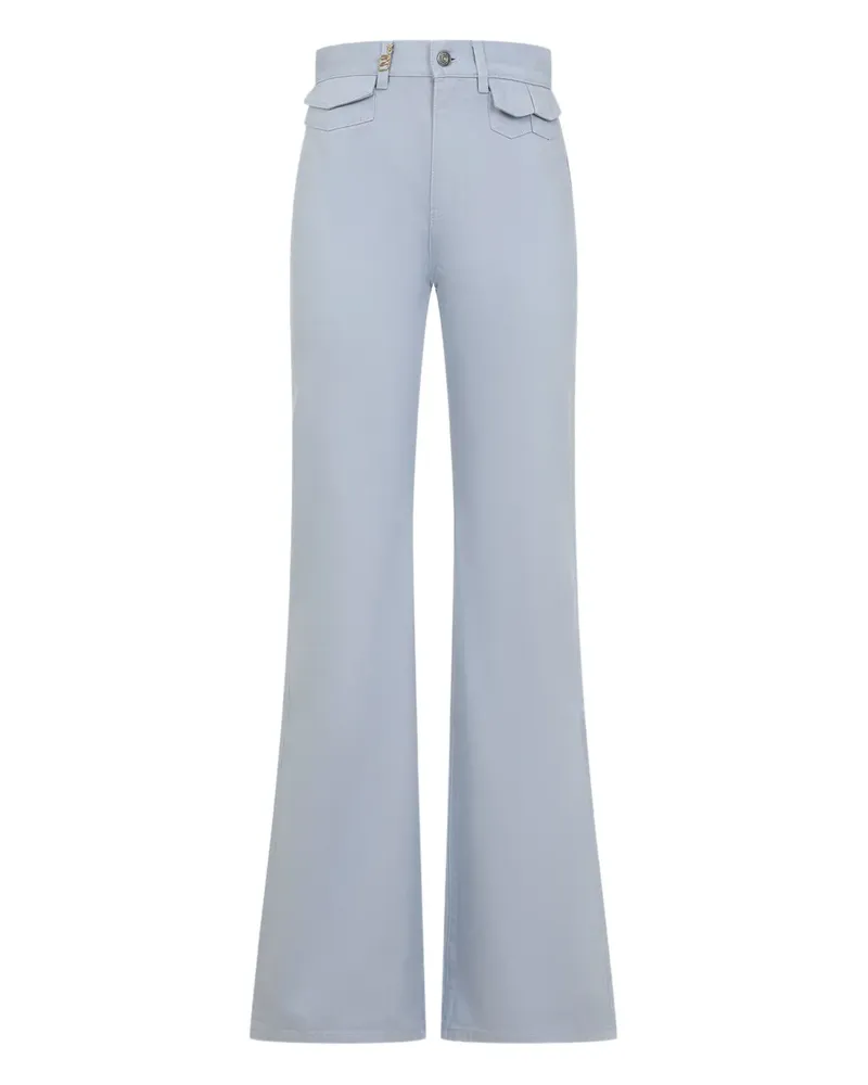 Chloé Schlagjeans mit hohem Bund - Blau Blau