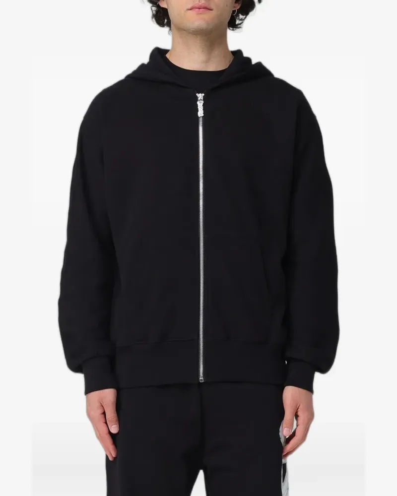 DISCLAIMER Kapuzenjacke mit Logo-Print - Schwarz Schwarz