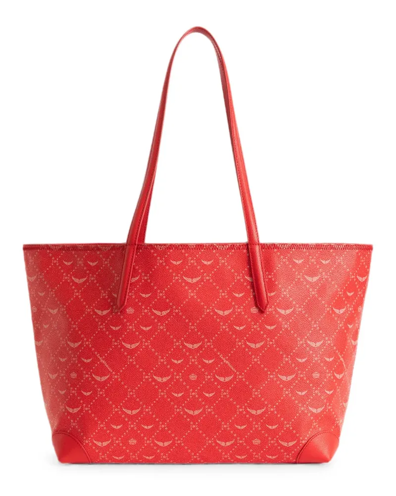 Zadig & Voltaire Schultertasche mit Monogramm-Print - Rot Rot