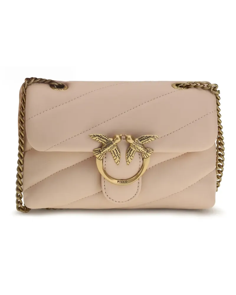 Pinko mini Love Bag quilted-leather cross body bag - Rosa Rosa