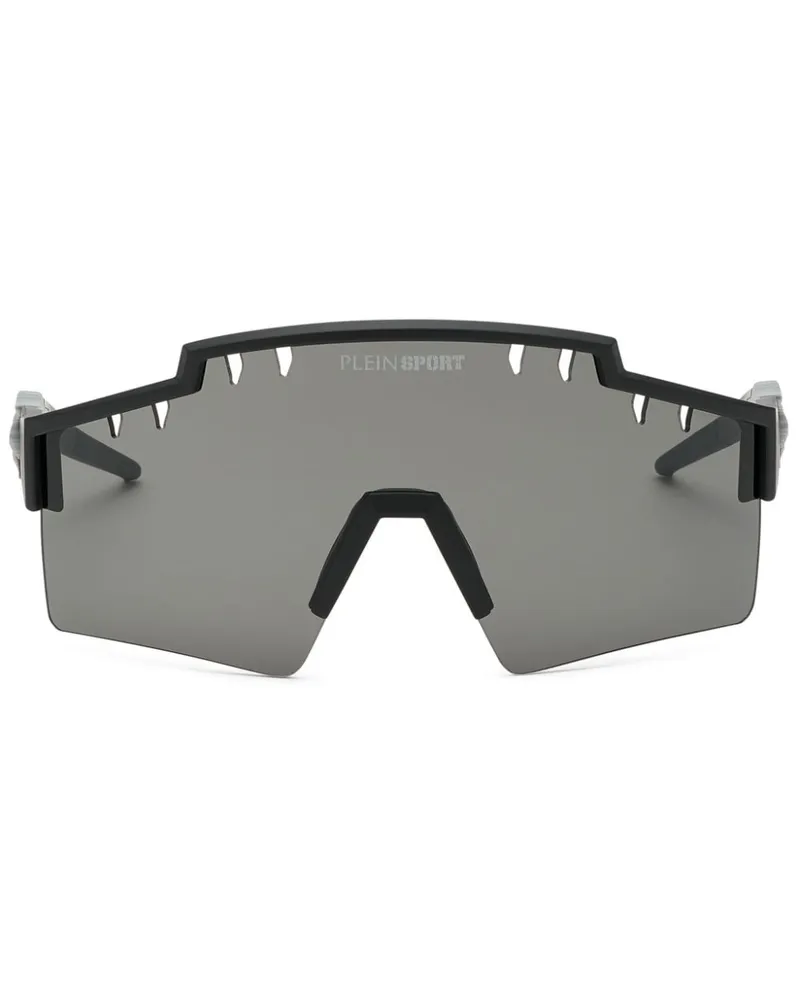 Philipp Plein Sonnenbrille mit Tigergestell - Schwarz Schwarz