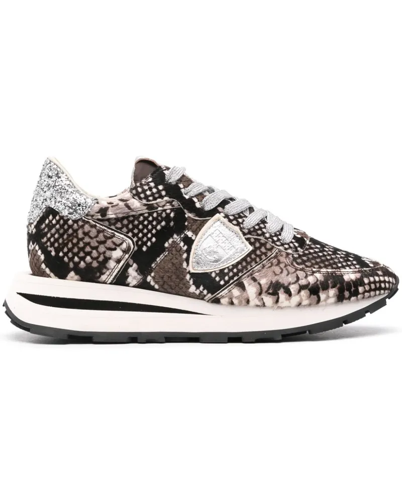 Philippe Model Tropez Haute Sneakers - Braun Braun