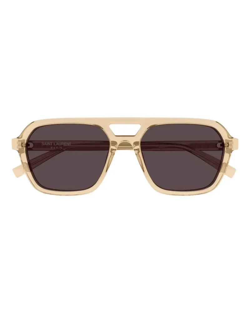 Saint Laurent Getönte Pilotenbrille - Gelb Gelb